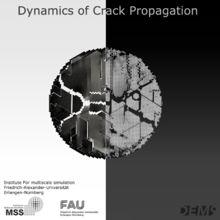 Illustration of crack pattern emerging as a suspension dries. DEM9 art contest. (image and research: Meysam Bagheri, Multiscale Simulation)