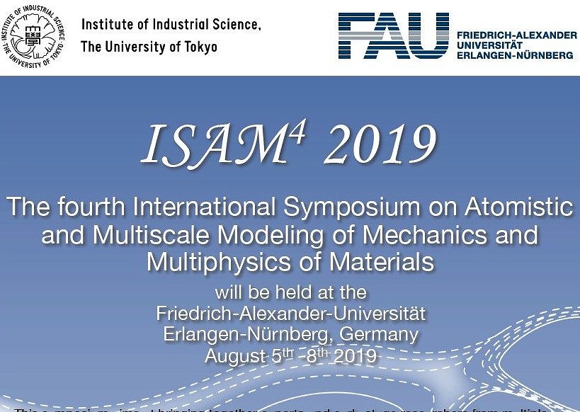 Towards entry "The 4th International Symposium on Atomistic and Multiscale Modeling of Mechanics and Multiphysics of Materials (ISAM4)"