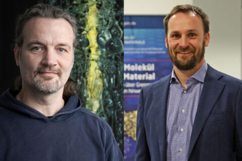 Prof. Dr. Kristian Franze and Prof. Dr. Karl Mayrhofer (Fotos: Georg Pöhlein / Giulia Iannicelli)